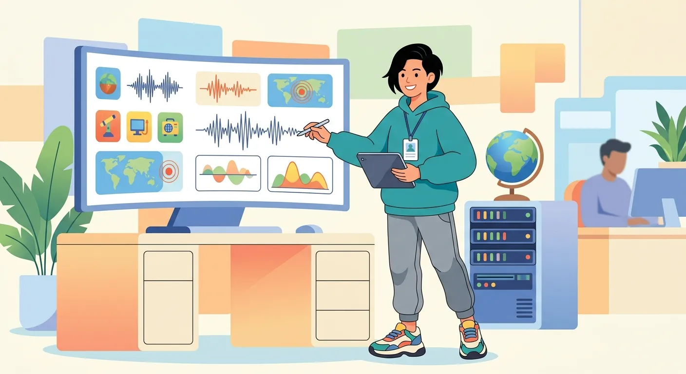 Ilustrasi perkuliahan jurusan Geofisika