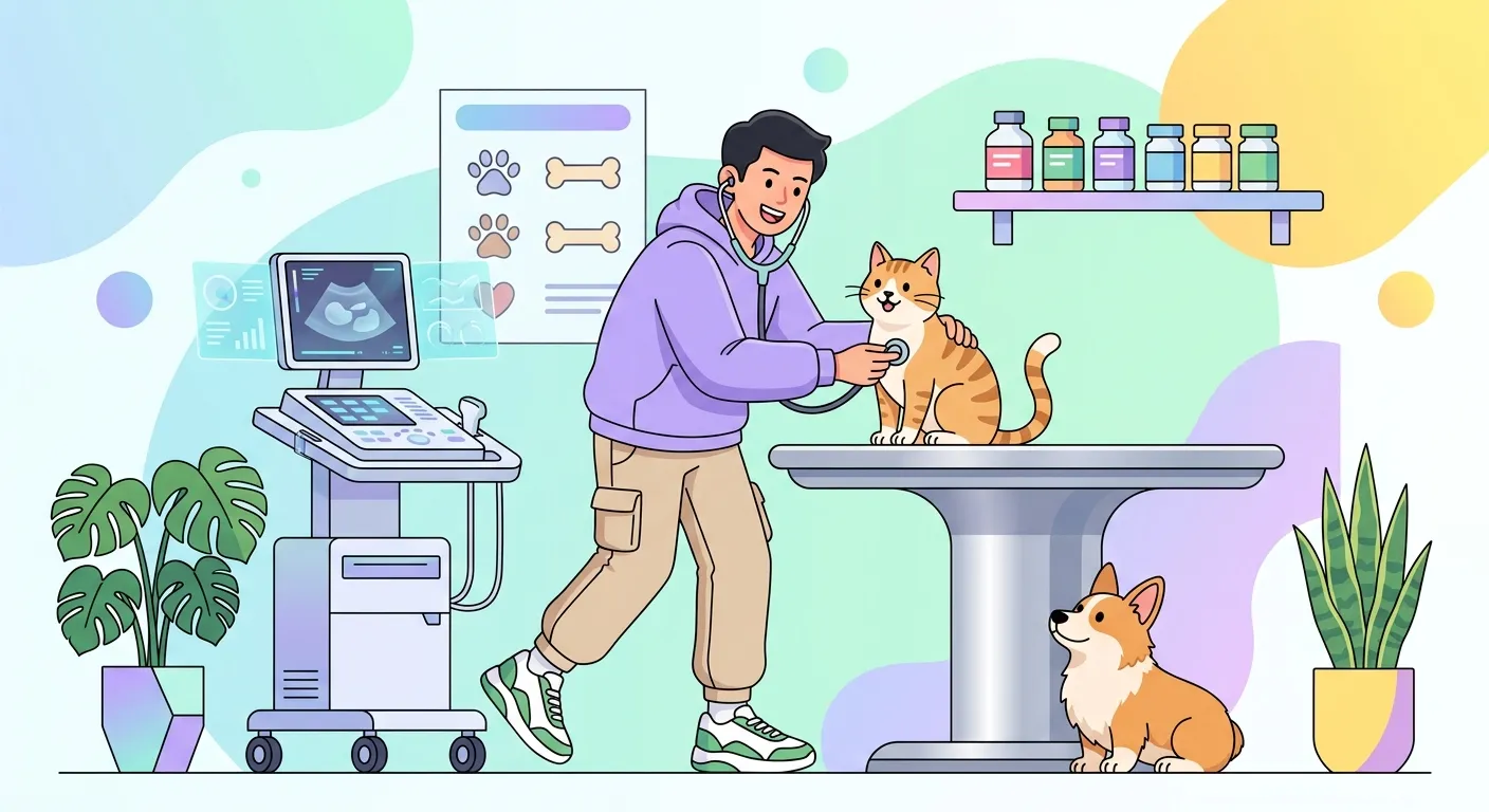 Ilustrasi perkuliahan jurusan Kedokteran Hewan