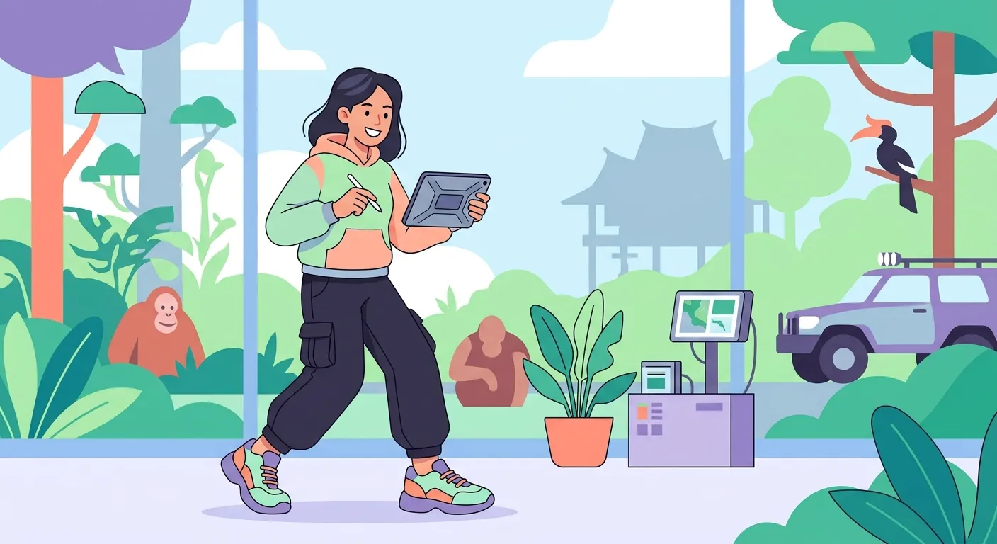 Ilustrasi perkuliahan jurusan Kehutanan