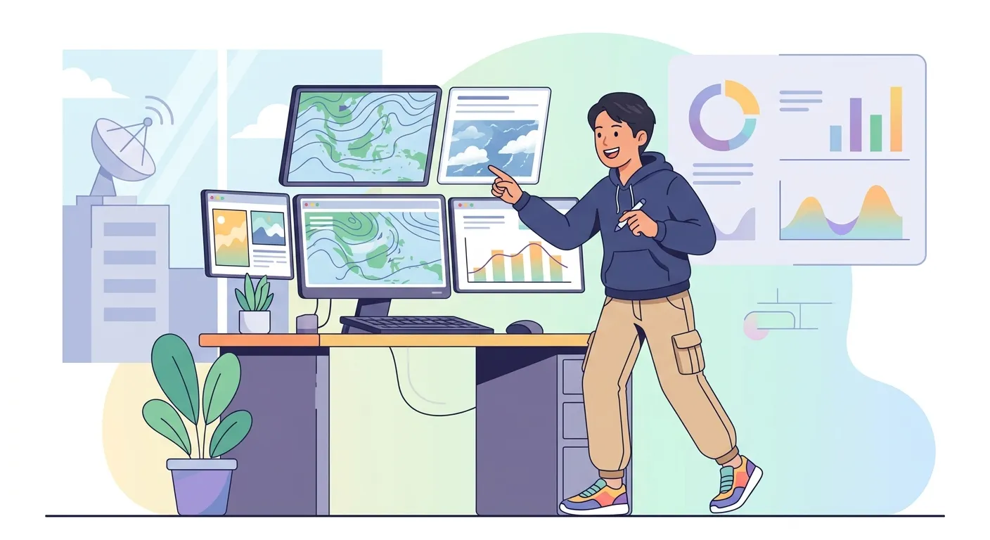 Ilustrasi perkuliahan jurusan Meteorologi