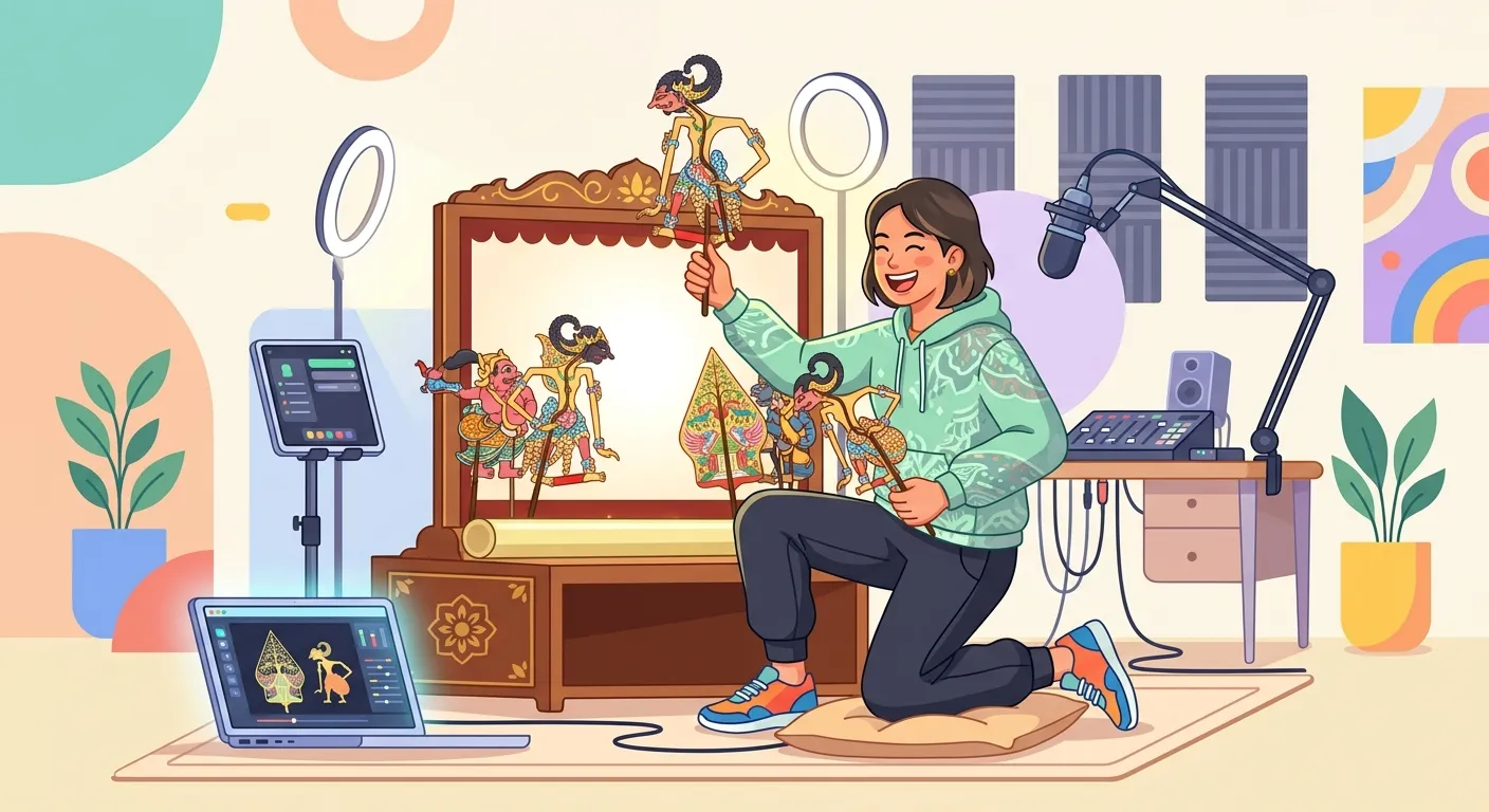 Ilustrasi perkuliahan jurusan Seni Pedalangan