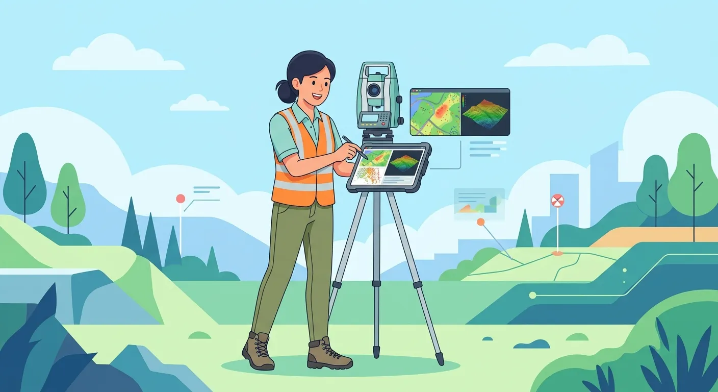 Ilustrasi perkuliahan jurusan Teknik Geomatika